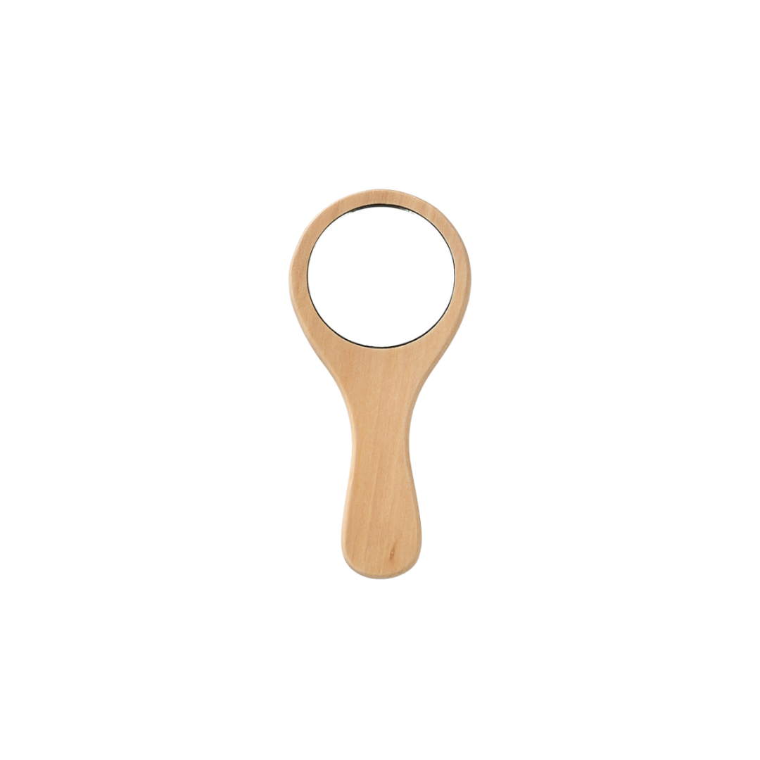 Handled Bamboo Mirror