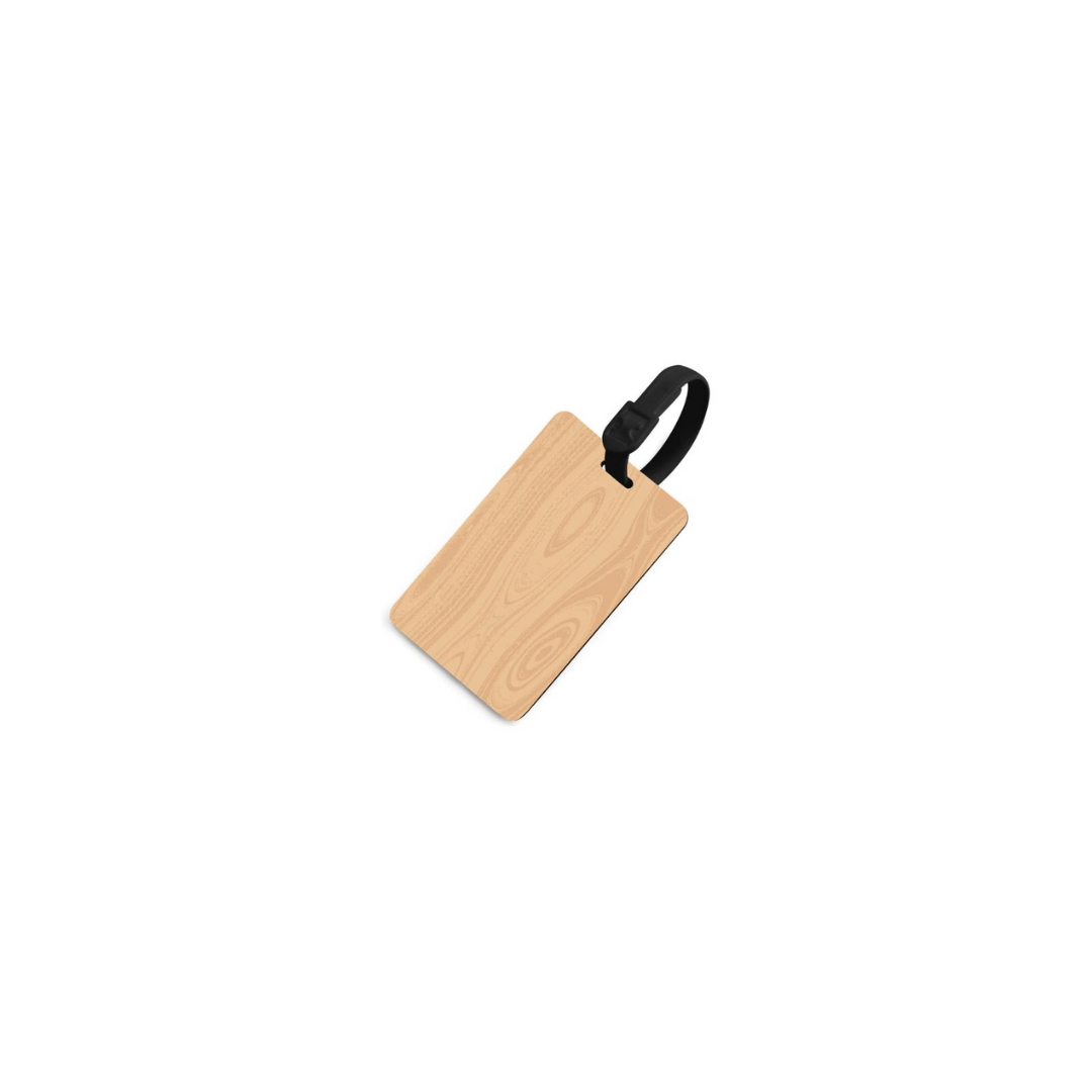 Mini Bamboo Luggage Tag
