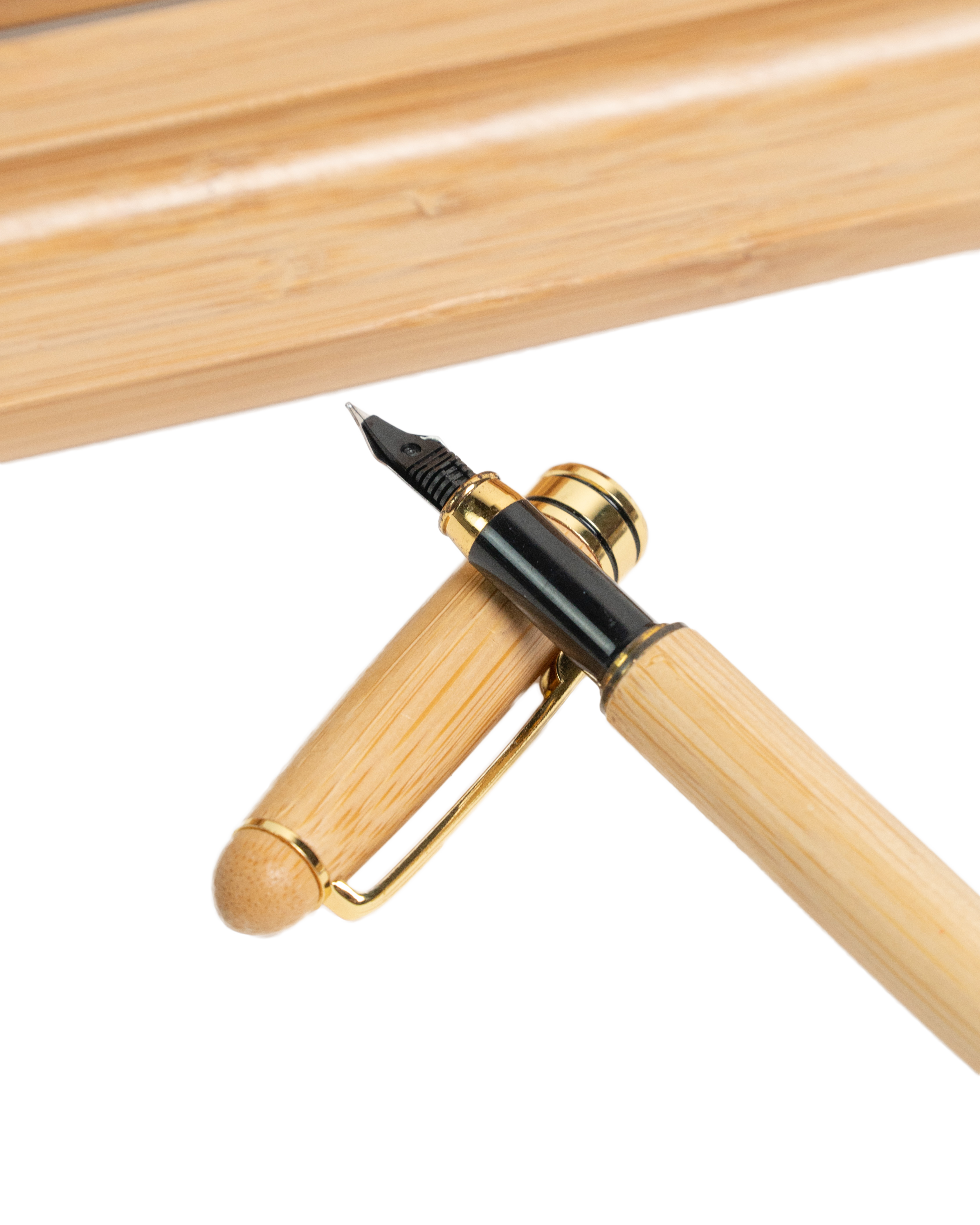 Bamboo Fountain Pen with Case