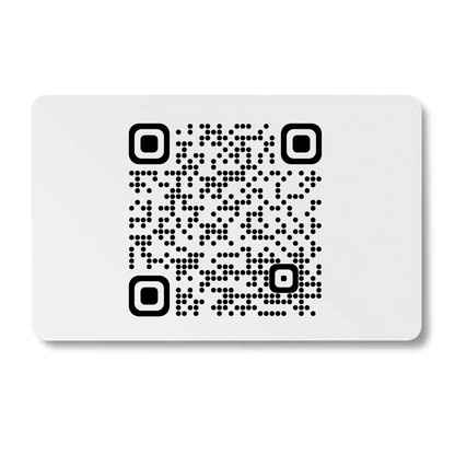 Personalized White PVC NFC Electronic Business Card