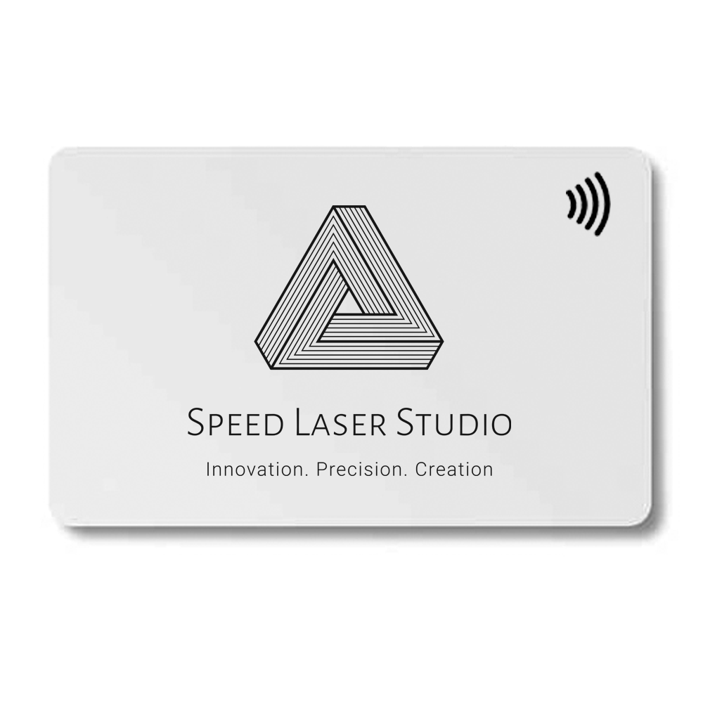Personalized White PVC NFC Electronic Business Card